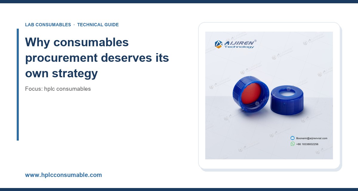 Why consumables procurement deserves its own strategy