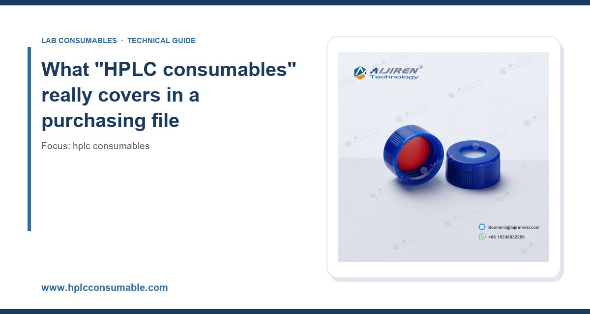 What “HPLC consumables” really covers in a purchasing file