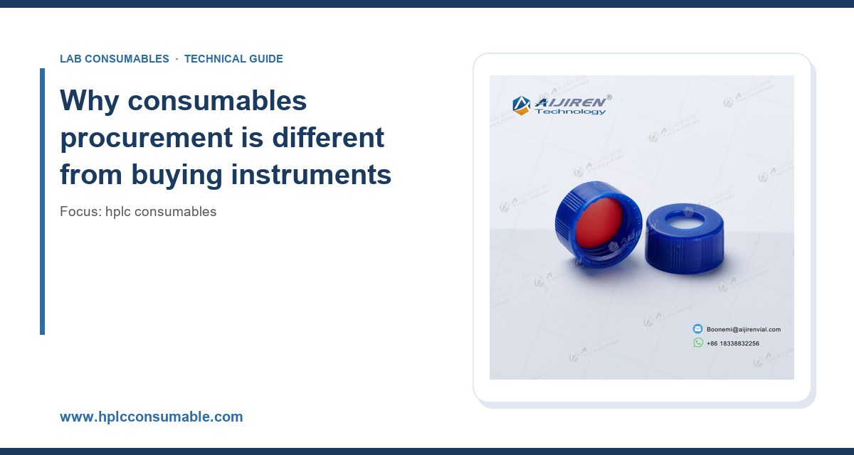 Why consumables procurement is different from buying instruments