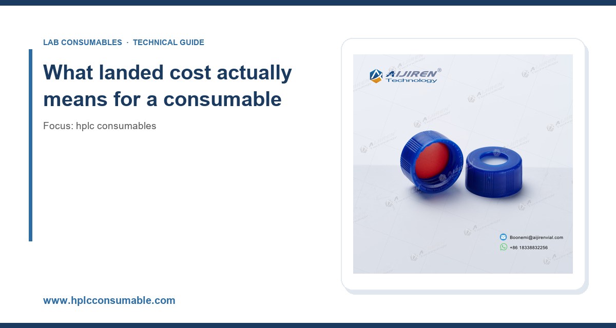 What landed cost actually means for a consumable