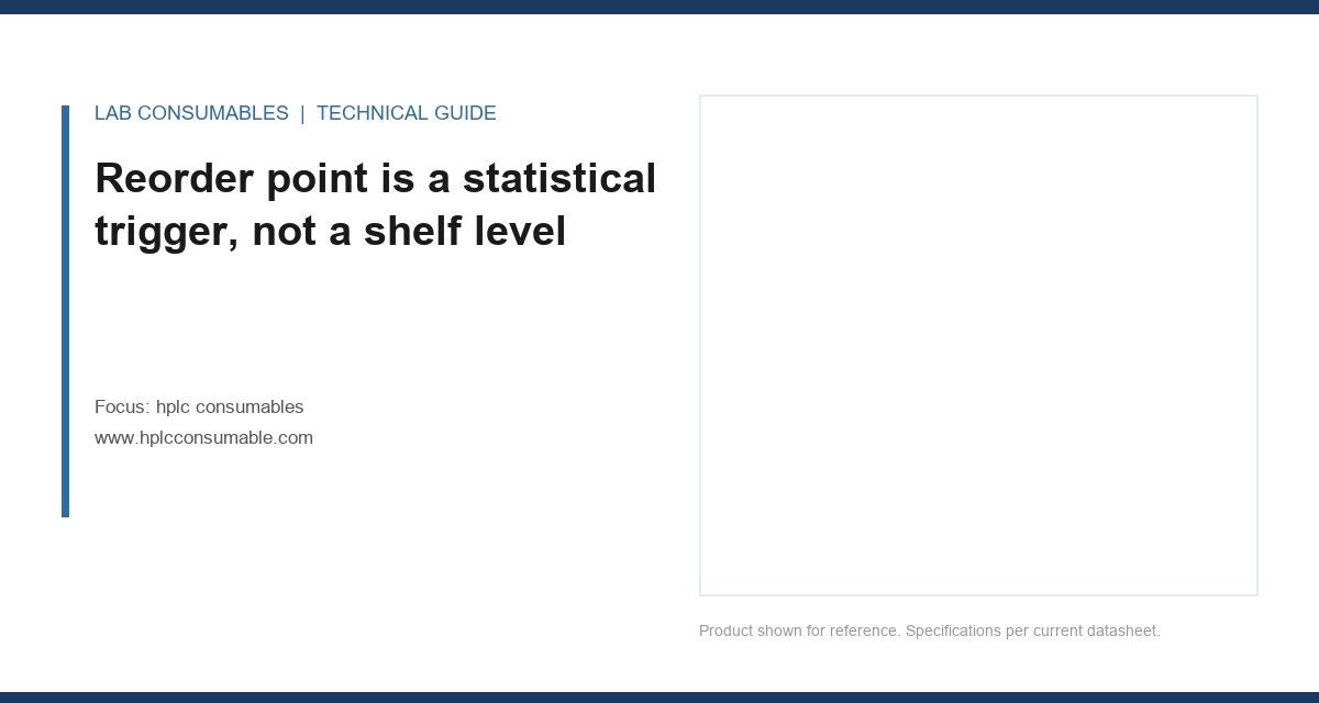 Reorder point is a statistical trigger, not a shelf level